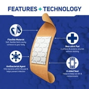 Care Science Variety Bandages Pack, 300 Count Assorted Sizes | Includes Active, All-Purpose, Waterproof, and Heavy-Duty Bandages