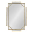 thumbnail image 1 of Kate and Laurel Minuette Decorative Rectangle Frame Wall Mirror in Gold Leaf, 24x35.5 Inches, 1 of 5