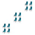 thumbnail image 4 of Wweixi 4pack/lot Stylish Chair Covers For Dining - Transform Dining Room With Ease Durable Cover For Dining Celestine blue 3Set, 4 of 6