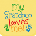thumbnail image 4 of Inktastic My Grandpop Loves Me Boys or Girls Baby Bib, 4 of 4