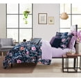 thumbnail image 5 of Mainstays 10-Piece Floral Bed in a Bag, Navy, Queen, 5 of 11