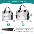 thumbnail image 2 of Merry Christmas Snowman Gifts Cooler Bag Lunch Bag Soft Cooler Cooling Tote Insulated Lunch Box for Adult Men Women, 2 of 6