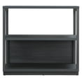 thumbnail image 3 of Evelyn&Zoe Thalia 33" Tall Rectangular Bookcase, Charcoal Gray, 3 of 6