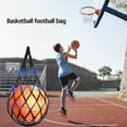 thumbnail image 6 of BLEEUS Nylon Basketball Carry Bag Single Ball Carrier Football Accessories(black Blue) Sporting Supplies (Black Blue), 6 of 7