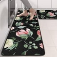 thumbnail image 2 of Kitchen Rugs Sets Of 2,Pioneer Flower Floral Print Pattern Anti Fatigue Kitchen Mat Rugs Non Slip Washable,Decorative Kitchen Floor Mats for Kitchen,Sink,Laundry,17"x47"+17"x47", 2 of 5