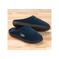 thumbnail image 3 of Easy Comforts Style Memory Foam Slippers, Removable Memory Foam Insole, Non-Slip Outsole, Polyester Upper - Small, Blue, 3 of 4