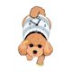 thumbnail image 2 of Adorable reloj de pared con forma de perro, reloj colgante moderno y ligero con péndulo. No Amarillo, 2 of 9