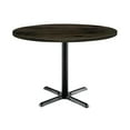 thumbnail image 2 of KFI Studios Urban Loft 3.5' Round Dining Table, Barnwood, Black X Base, 2 of 3