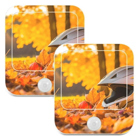 

Autumn Leaves LED Motion Sensor Night Light Plug into Wall 2 Pack Auto Dusk to Dawn Adjustable