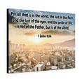 thumbnail image 4 of Scripture Walls 1 John 2:16 The Lust of The Flesh Bible Verse Canvas Christian Wall Art Ready to Hang Unframed, 4 of 9
