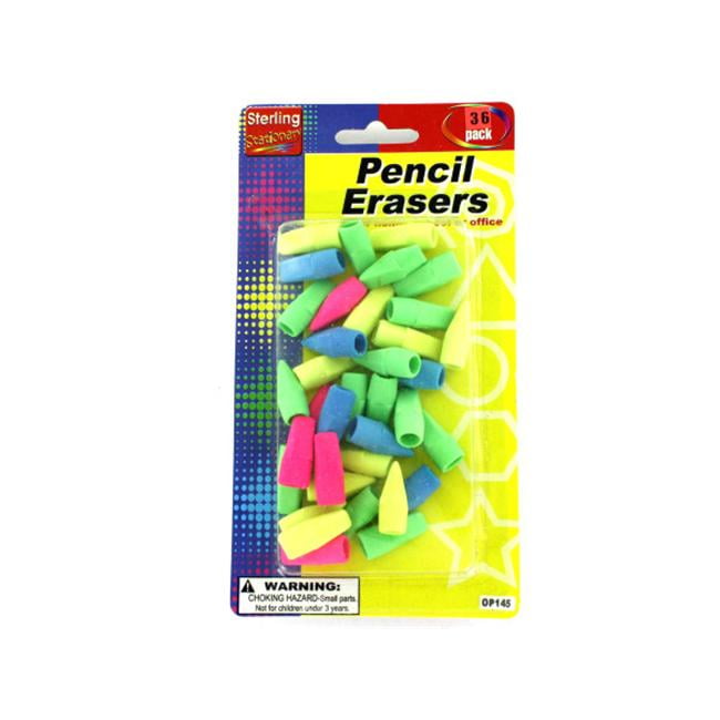 Bulk Buys OP14524 Rubber Pencil Top Erasers Pack of 24 Walmart Canada