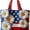 A02, variant on Floral American Flag Print Quilted Tote Patchwork Shoulder Bag Women Daily Handbag For Shopping 4th of July Decorations (A01)