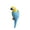 Blue, variant on Simulation Parrot Tree Hanging Ornament Tropical Bird Resin Statue for Outdoor Yard Decoration, Garden Decor Gifts Centerpiece, 1Pcs Blue