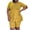 Yellow, variant on Womens Suits 2 Piece Set 2025 Women's Summer Fashion Solid Color Short Sleeve Solid Color Round Collar Pleated Top Casual Pants Set Two-Piece Suit