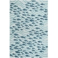 thumbnail image 2 of Unique Loom Outdoor Coastal Collection Area Rug - Shoal (6' 1" x 9' Rectangle Blue/Navy Blue), 2 of 6