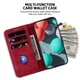 thumbnail image 3 of For Realme 13+ 5G Stand Case 7-Shaped Pattern Imprint Leather Phone Cover - Green, 3 of 5