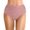 Pink, variant on MIASHUI Women's High Waist Bikini Set with Ruched Briefs and Full Coverage Swimsuit Bottom for Beach Sports Yoga Brown,S