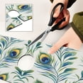 thumbnail image 6 of Yayeee Faucet Mat for Kitchen Sink 14.7" Diatomite Long Splash Guard Pad, Peacock Feather, 2 Pack, 6 of 7