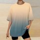 thumbnail image 3 of Camiseta Corta con Cuello Redondo Y Gota Del Hombro para las Mujeres, 3 of 4