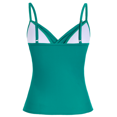thumbnail image 3 of Hilor Womens Tankini Tops Ruched Swimsuits Tummy Control Swimwear Cross Wrap V Neck Bathing Suit Top Only, 3 of 4
