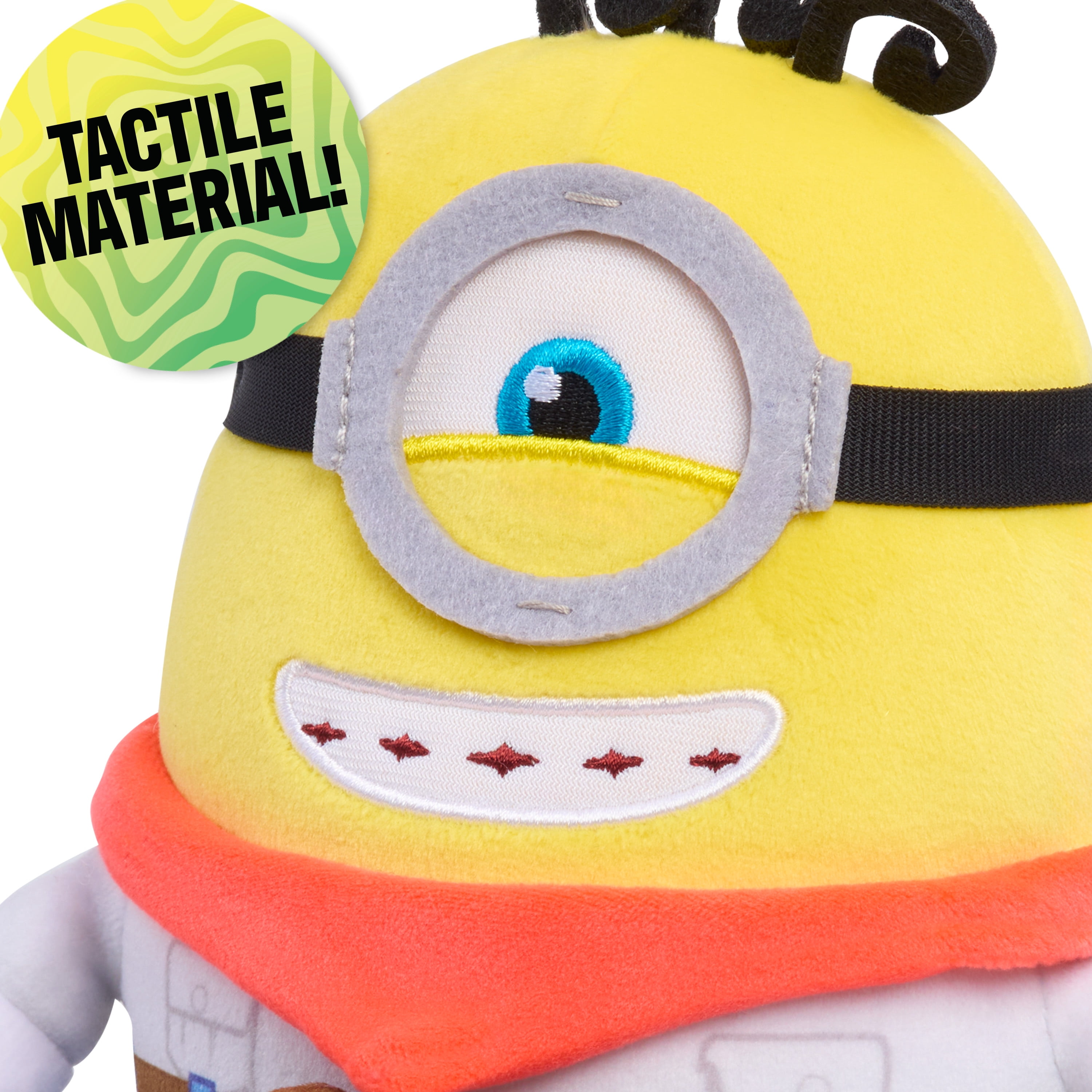 Illumination Minions & Monsters James Squooshy Plush Toy, Sensory Fidget Toy with Bean Fill, Ages 3+