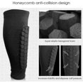 thumbnail image 3 of 1 Pair Soccer Shin Guards Sleeves, Calf Protective Sleeve Professional Crashproof Shin Guards For Men, Women And Youth (black), 3 of 5