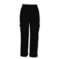 thumbnail image 5 of DHFJKG Womens Corduroy Pants High Waisted Elastic Drawstring Cargo Loose Fit Wide Leg Joggers Pants With Pockets Soft Trousers, 5 of 6