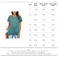 thumbnail image 4 of MORTTIC Women's Twist Front Tunic Top Casual Short Sleeve Round Neck Shirt with Loose Fit for Everyday Comfort and Relaxed Style, M, 4 of 4