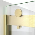 thumbnail image 2 of DreamLine SDVH54W760VXX05 Sapphire-V 50 - 54" W x 76" H Bypass Shower Door in Brushed Gold and Clear Glass, 2 of 5