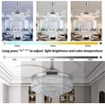 thumbnail image 6 of EAYSG 42” Silver Modern LED Ceiling Fan with Remote Control and Timer, 6 of 7