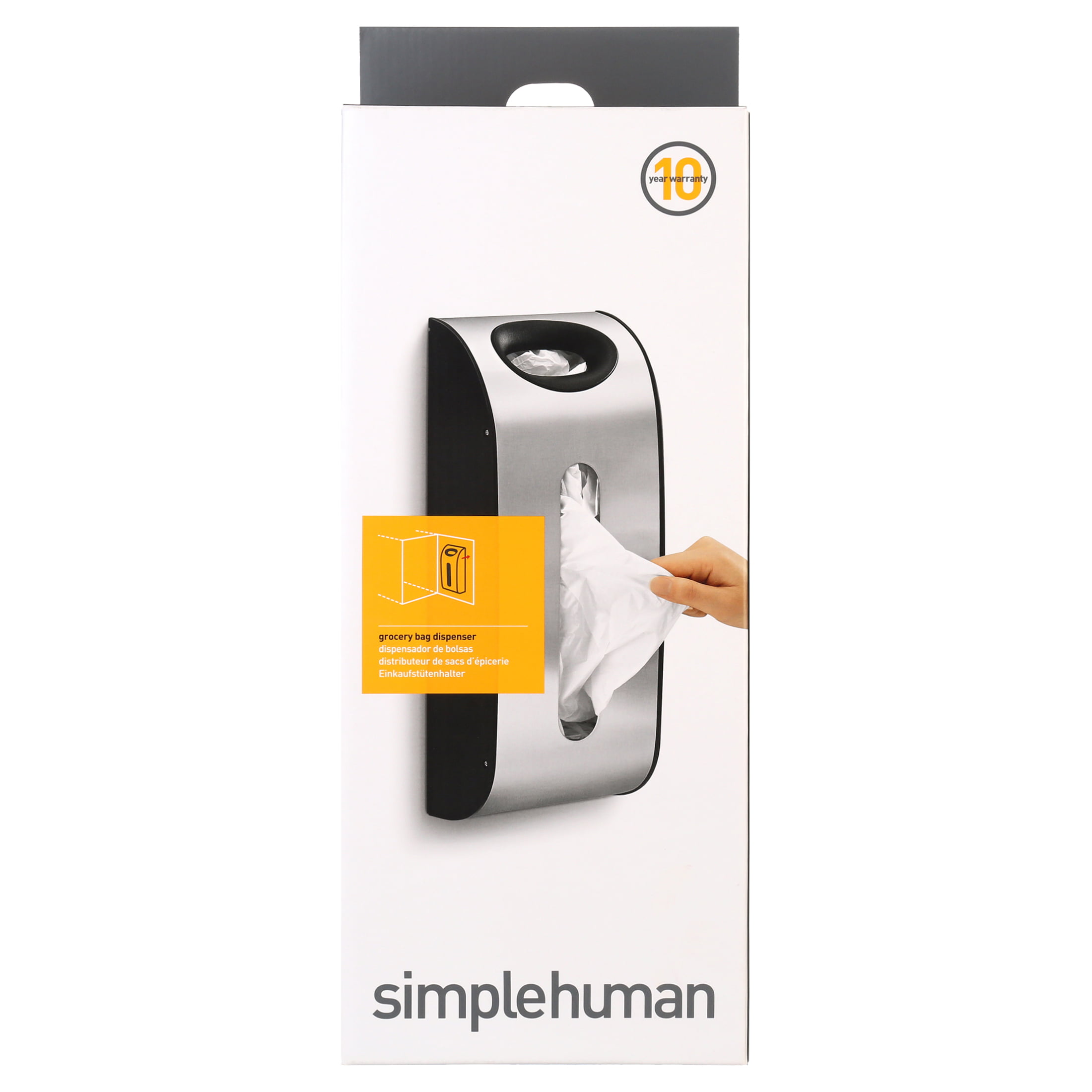 Simplehuman Plastic bag dispenser wall mounted - KT1166