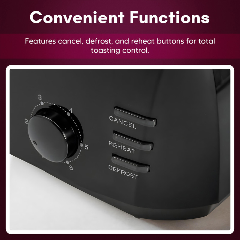 Elite Cuisine 4-Slice Long Slot Cool Touch Toaster photo 2