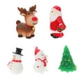 thumbnail image 4 of PTOOTP 5Pcs Multi Color Reindeer Resin Figurine Holiday Ornaments Desk Decor 1.6×1.4×1.1in, 4 of 8