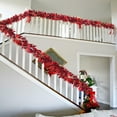 thumbnail image 7 of Fake Flower Bouquet Cabinet Decoration 2 Pack Fall Garland Maple 6.5Ft/Piece Hanging Vine Garland Artificial Autumn Garland Thanksgiving Decor For Home Wedding Fireplace Party Christmas, Halloween Hou, 7 of 7