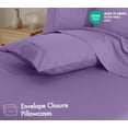 thumbnail image 4 of RUVANTI 100% Cotton Percale Sheets Twin XL Size 4 Piece Set, Cooling Bed Sheets for Hot Sleepers, Deep Pocket 16”, Breathable Lightweight & Durable, Crisp Hotel Style Sheets, Purple Sage, 4 of 7