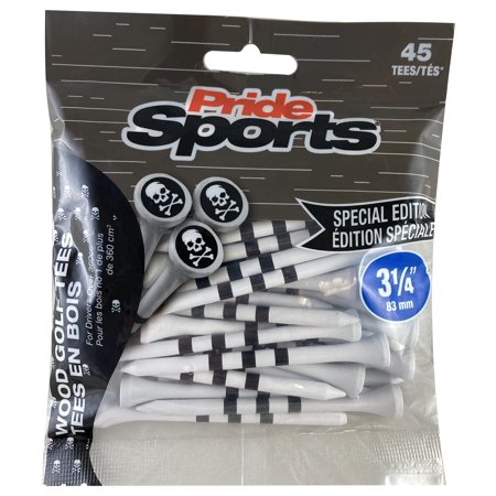 UPC: 0048929209050 | PrideSports 3-1/4  Skull and Crossbones Tees  White  (PS31445SKL)