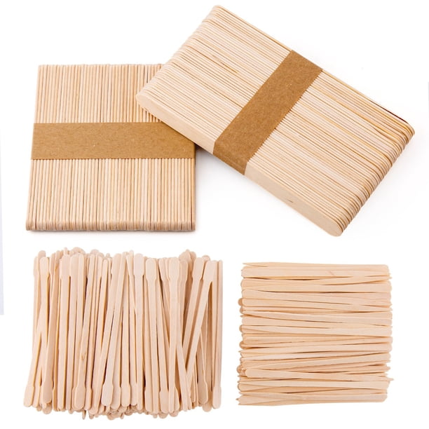 Cera de abejas de madera, palito de madera, papel de cera para depilación de cejas, palito de madera recubierto de cera, palito de cera, letrero para cejas, letrero para vello de nariz