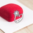 thumbnail image 3 of Small Sunflower Anxiety Ring Relieve Spinner Worry Bead Meditation Adjustable, 3 of 4