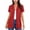 #267-Red, variant on Craaazy Women's Solid Color V-Neck Short Sleeve Pocketed Open Front Cardigan Loose Fit Casual Top Gifts