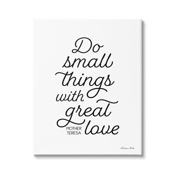 Stupell Industries Do Things with Love Mother Theresa Motivational Proverb ,24 x 30, Design by Susan Ball