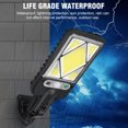 thumbnail image 4 of Under $15 Solar Outdoor Lights, Motion Sensor Solar Powered Lights IP65, 3 Modes, With Remote Control,Wall Security Lights For Fence Yard Garden Patio Front - 122COB, 4 of 9