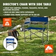 thumbnail image 2 of Ozark Trail Director Chair with Side Table, Blue, 2 of 12