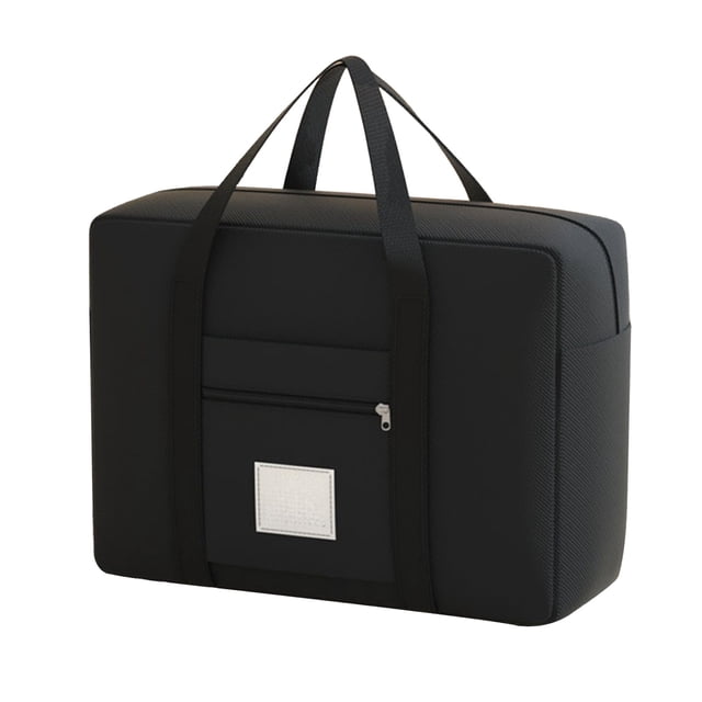 Fesfesfes Multi-Compartment Foldable Travel Storage Bag with Pull Handle Waterproof Lining,Large Laundry Organizer for Airplane Suitcases Moving Supplies