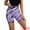 Purple, variant on Unique Bargains Women's High Waist Tie Dye Biker Shorts Thigh Shapers Shorts M Purple