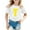 White, variant on Toddler Girls Letter Printed T-Shirt Casual Short Sleeve Top Summer T-Shirts Pink,3-4T Girls Shirts And Tops 