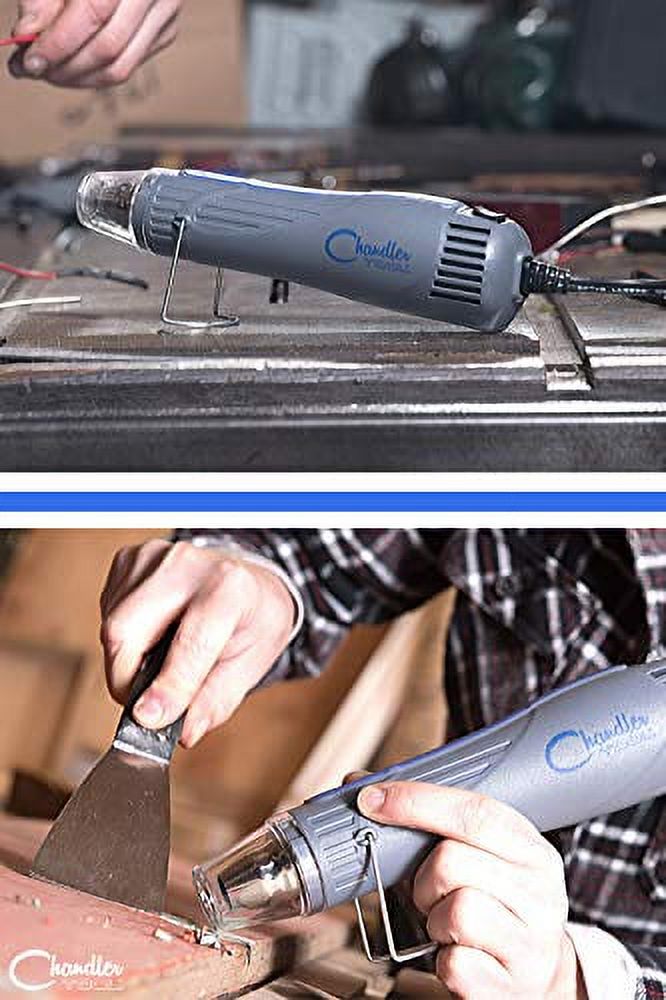 Heat Gun Chandler Tool Dual Temp Hot Air Gun for Crafts, Epoxy Resin,  Shrink Wrap, Vinyl, Embossing, Electronics, Phone Repair & DIY (Blue)