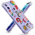 thumbnail image 1 of Popular Culture Elements Collage Clear Case for iPhone 12 Mini,Aesthetic Art Design Case for Men Women,Unique Soft Transparent TPU Bumper Case Cover, 1 of 5