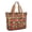 Red and Green Checkered Pattern-1, variant on Purple and Black Checkered Pattern Large Tote Bag for Women, Polyester Roomy Shoulder Bag with Pockets and Zipper, Foldable Gifts Ideas for Work School Gym