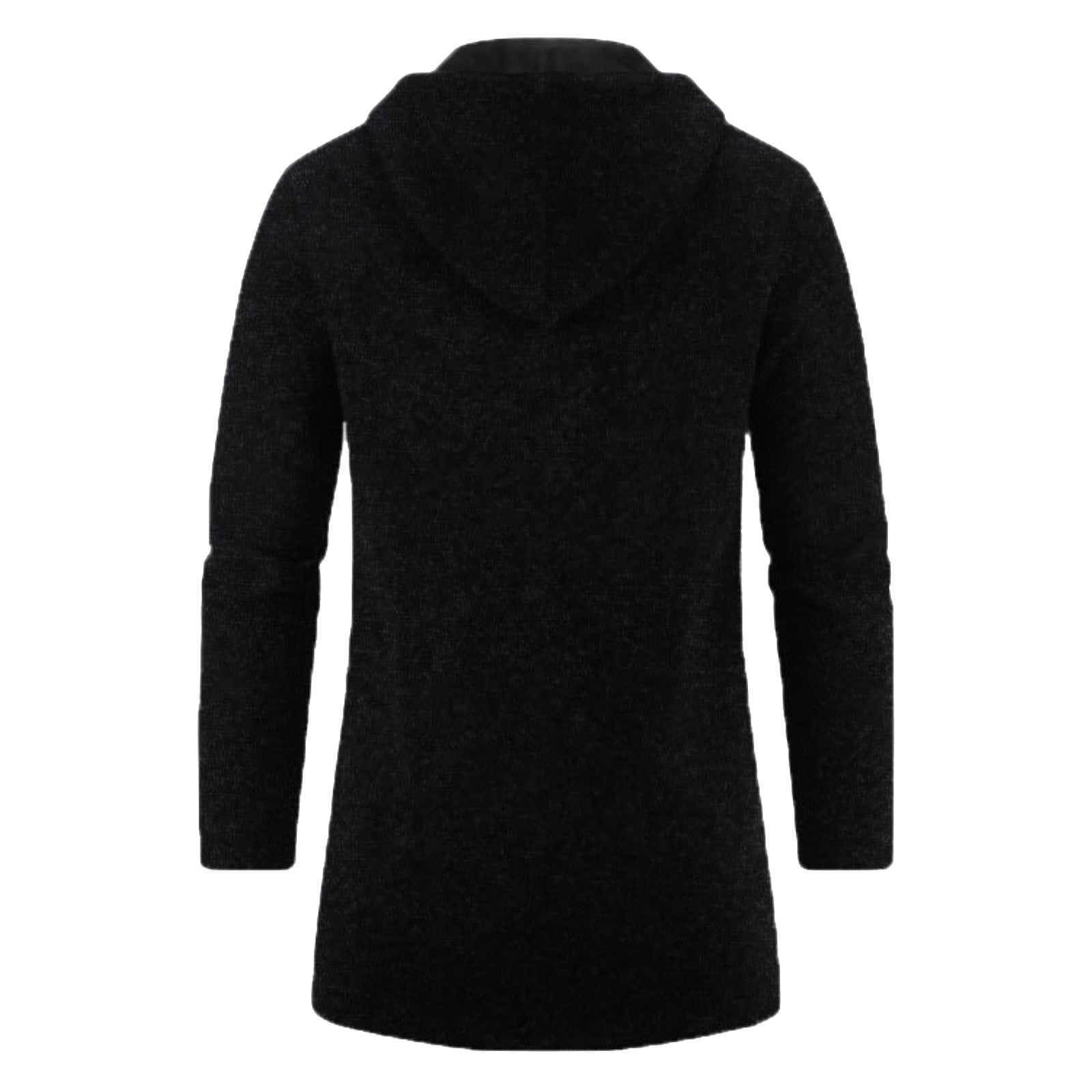 JTieacloth Mens Long Cardigan Sweater Jacket Zipper Open Front Lightweight Hooded Sweater with Pockets