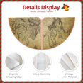 thumbnail image 5 of Balery Vintage World Map Printed Christmas Tree Skirt , Merry Christmas Party Christmas Tree Decoration,Adjustable Tree Skirt-48", 5 of 8